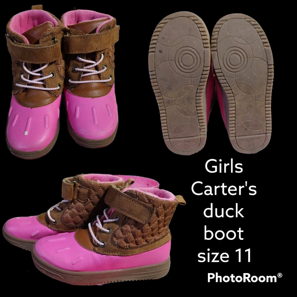 Girls Carter's duck boot size 11